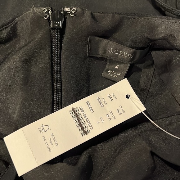 J. Crew Invite sheath dress in crepe BD507 Black 10 LBD - Picture 5 of 9